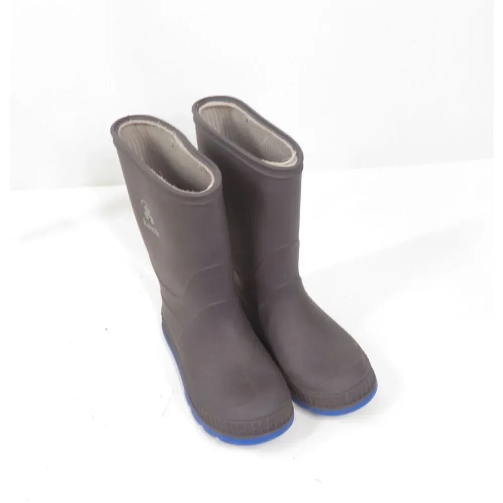 Kamik Kids Stomp Rain Snow Boots Grey Blue Boys Unisex Toddler Size 10T